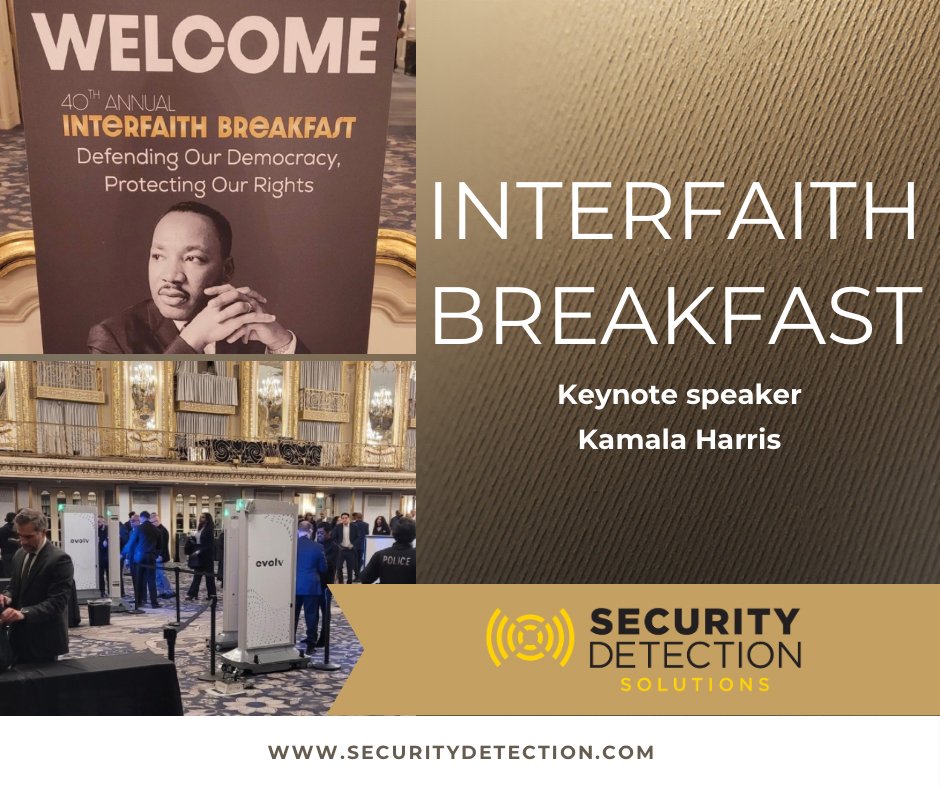 SDMDX's tweet photo. Security Detection was proud to support the 40th Annual Interfaith Breakfast in Chicago featuring Kamala Harris, delivering fast, reliable security for a safe event.

#SecurityDetection #EventSecurity #Chicago https://t.co/NRi8zPD5uS