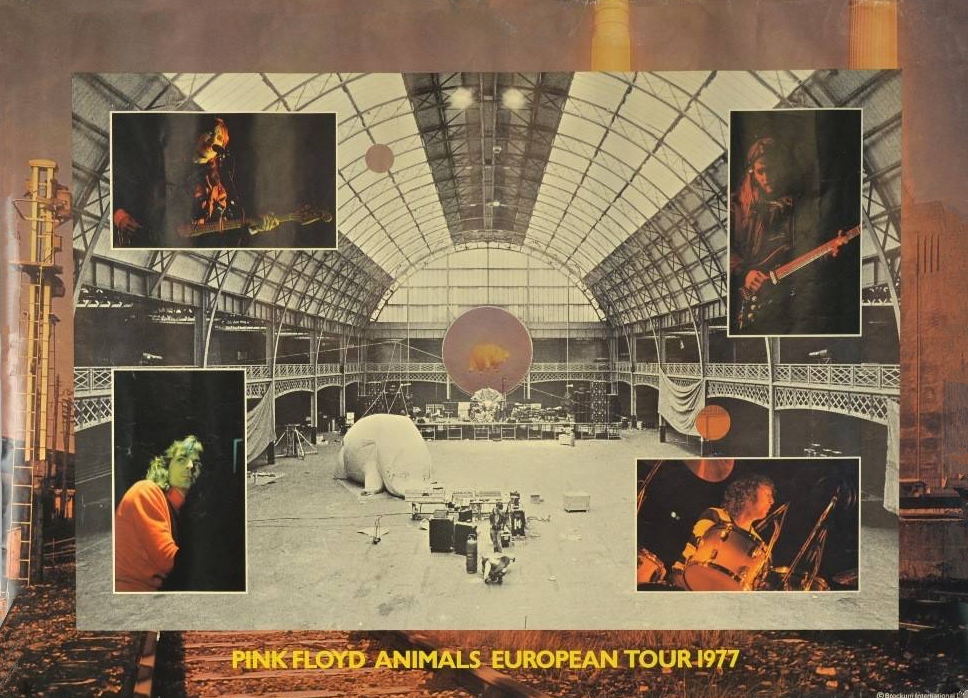 pinkfloyd's tweet photo. During January 1977, rehearsals for the upcoming tour showcasing Animals, alongside Wish You Here Here, took place at Olympia Exhibition Halls in London, as shown on this poster: https://t.co/eFxIAgruzS