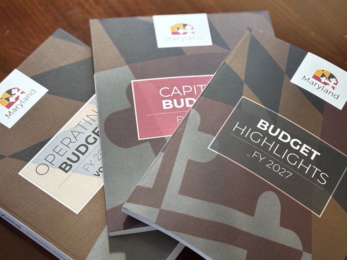 JBJenningsUSA's tweet image. I just received the Governor's proposed $70.8 billion state budget.

My team and I are digging in now. With 4 massive books, it will take some time to read through, analyze, and fully review what is being proposed.

#transparency #transparencymatters #maryland #budget #md