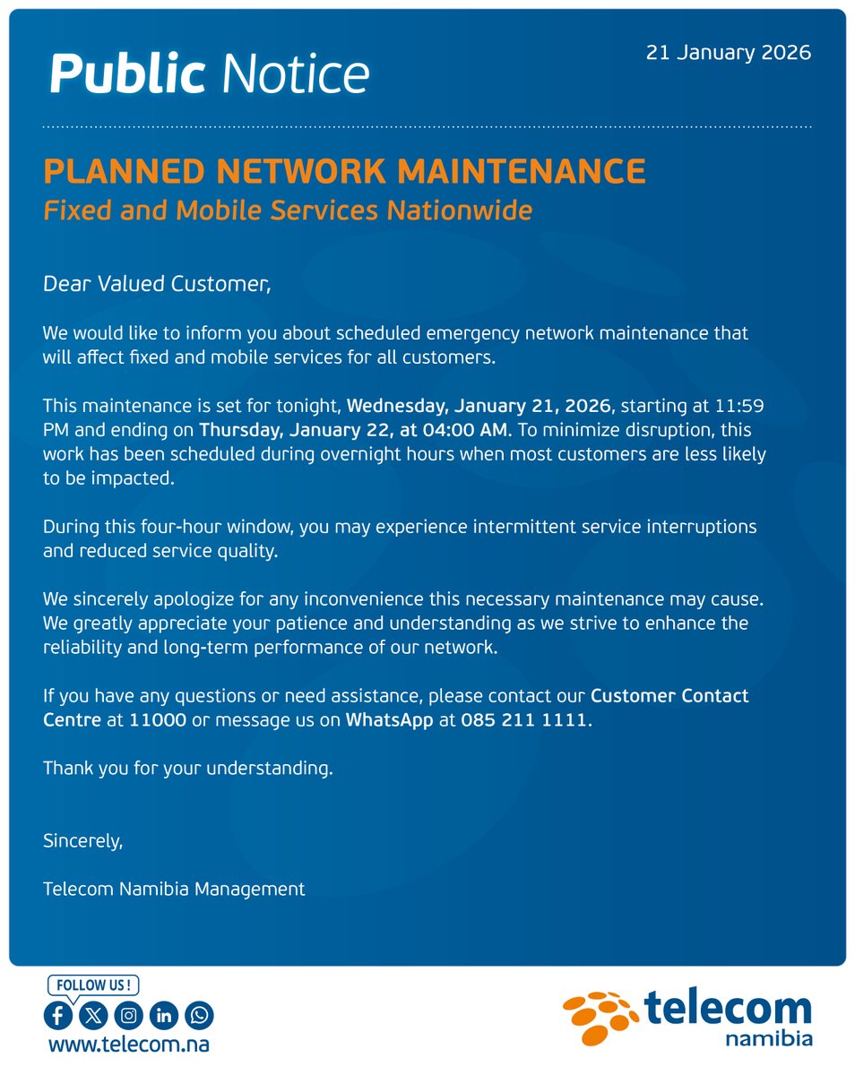 Telecom Namibia tweet media