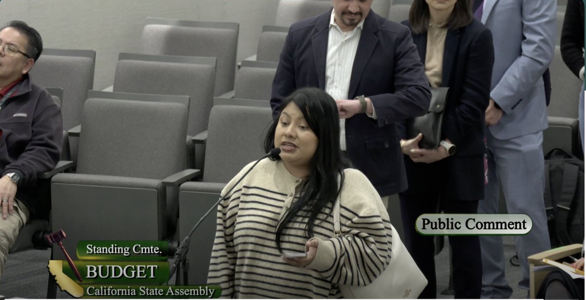 EndChildPovCA's tweet image. Yesterday, Yesenia Robancho of ECPCA delivered a clear message: defend Medi-Cal &amp;amp; CalFresh, end the Medi-Cal enrollment freeze and discriminatory premiums, and adopt progressive, sustainable revenues.
💪 Families deserve care, not cuts. #CABudget #AssemblyBudget  #ProtectMediCal