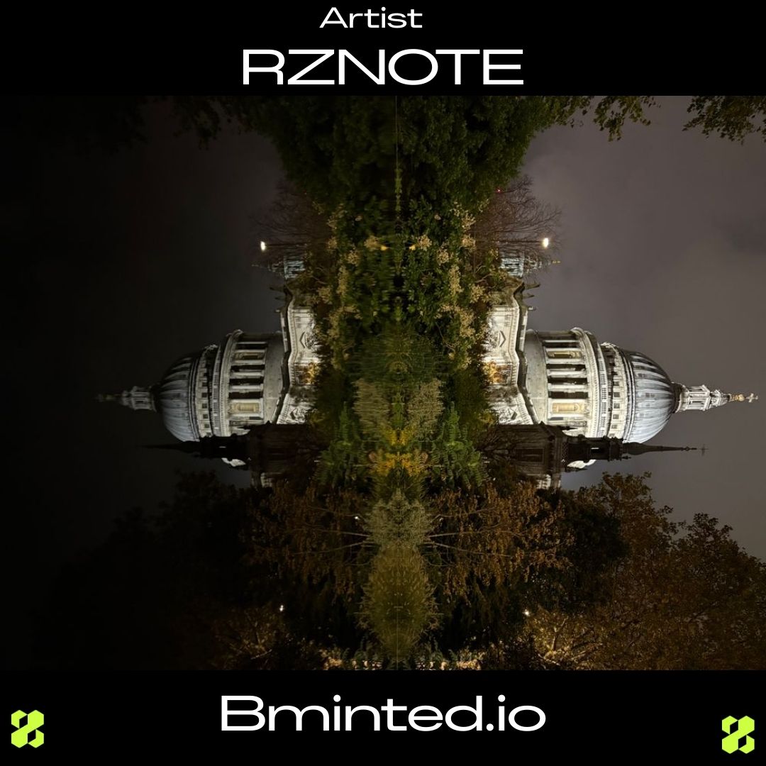 🕊️ St Paul’s, like you’ve never seen it.

Mirrored, moody, and masterfully framed by 16-year-old East London photographer RZNOTE.
Discover &amp; collect more on #bminted
#rznote #NFTphotography #LondonArt #stpauls