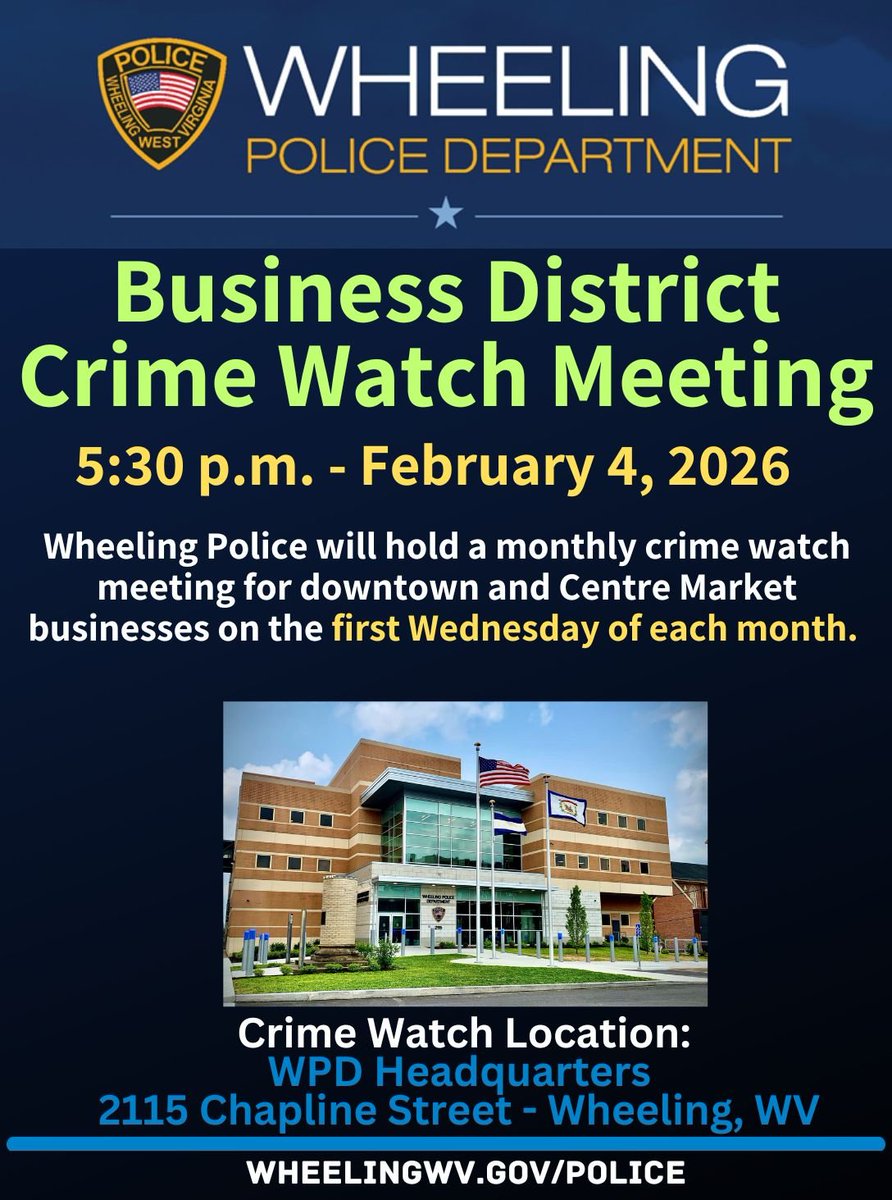 Wheeling, WV Police tweet media