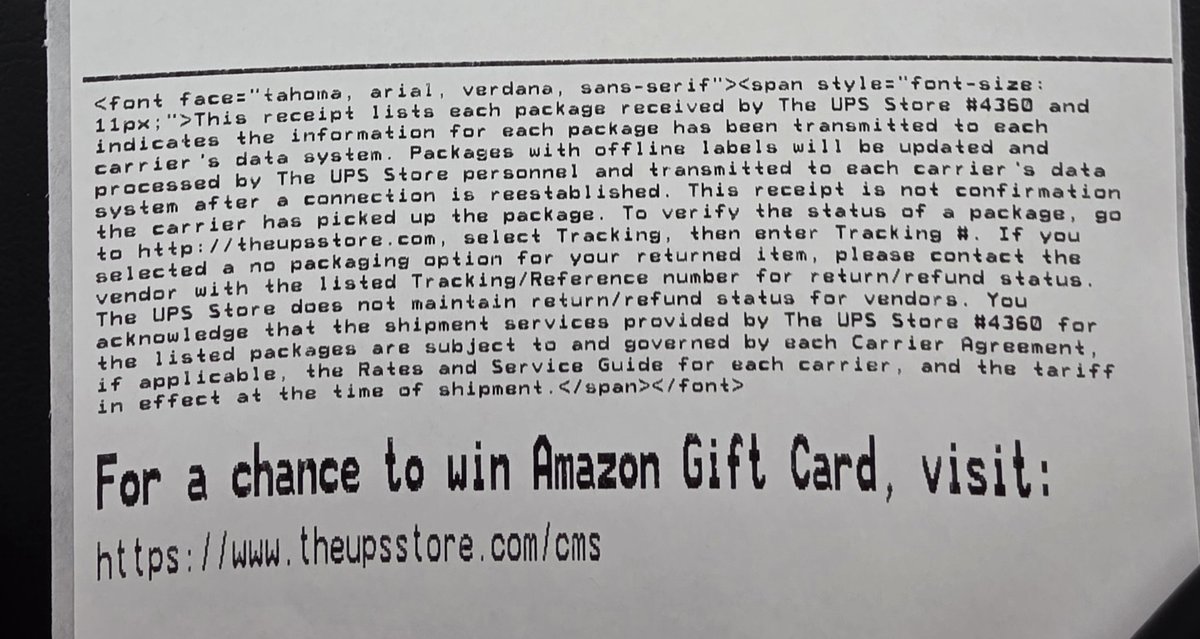 DeveloperVaz's tweet image. Someone forgot to parse the html