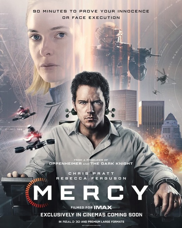 Reviews are coming in for Timur Bekmambetov’s Mercy starring Chris Pratt and Rebecca Ferguson. See it in theaters tomorrow.
metacritic.com/movie/mercy-20…