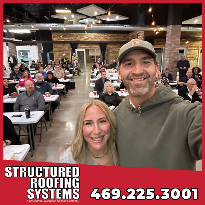 structroofing's tweet photo. Featured Sponsor at the MetroTex Far N. Dallas/Richardson REALTOR® Meeting at The Drawing Board yesterday! Great connections, great insights, and a strong start to 2026 for Structured. https://t.co/2PFlbzX168