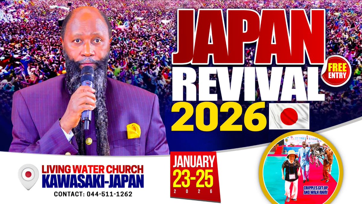 Blessed is the one who comes in the name of the Lord
The gospel of the kingdom of God preached to all nations of the earth
#KawasakiRevival2026