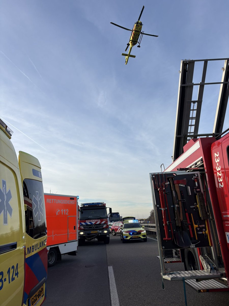 Zeer ernstig ongeval op de grens bij Venlo