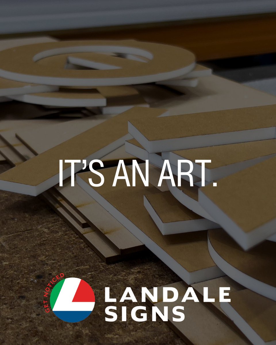 Sign making isn’t just production — it’s craftsmanship.
Behind every finished sign are hours of design, material prep, machining, finishing, and hand assembly.
At Landale, we don’t just build signs… we build identity.

It’s an art.

#Signage #Manufacturing #Craftsmanship