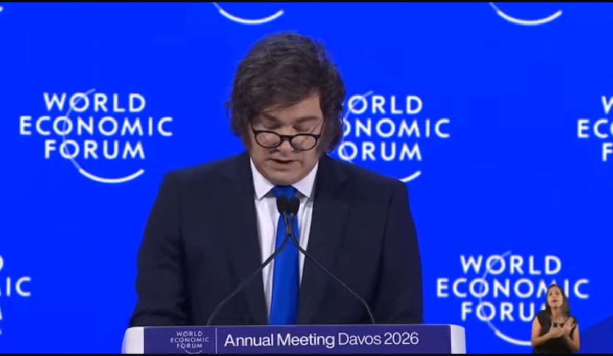 FENÓMENO BARRIAL: Milei en Davos🇨🇭

“2026 es el año en el que les traigo buenas noticias. El mundo ha comenzado a despertar. La mejor prueba de ello es lo que está pasando en América con el renacer de las ideas de la libertad.”

MAKE AMERICA GREAT AGAIN.