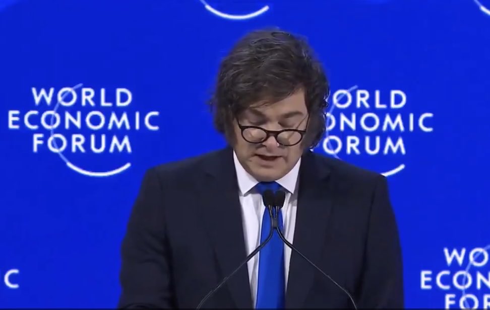 “América será el faro de luz que vuelva a encender a todo occidente. Tenemos por delante un futuro mejor, pero ese mejor futuro existe si volvemos a las raíces, a las ideas de la libertad.”
Milei en Davos.
LLA🇦🇷🙌🏼