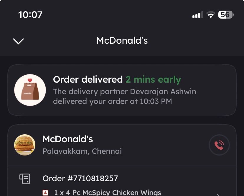 uiux_canvas's tweet photo. how @zomato @zomatocare ?

how is this 2 mins early ??

😂😂

who are you trying to fool here? https://t.co/3XAl7mCrDy