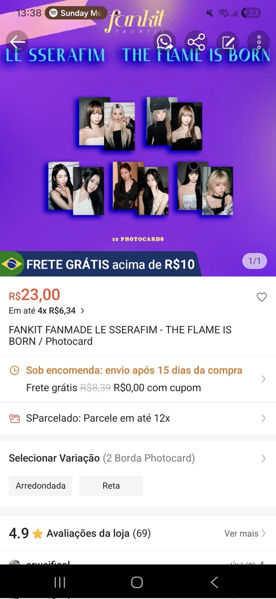 Fearnots , temos kits das divas do #lesserafım também,  várias selcas para vocês começarem o ano super bem ✨️❣️
Link: br.shp.ee/ExFBmNk