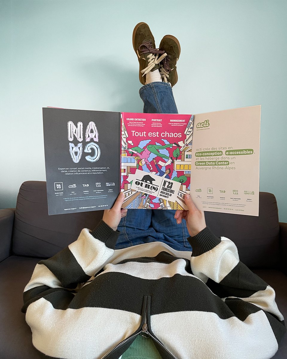 Nous étions aux côtés d'<a href="/OURSCOM_FR/">OUR(S) | Le média de la communication</a> avant même que leur toute première revue soit imprimée. Les équipes d'OUR(S) étaient venues vers <a href="/Laurent_acti/">Laurent Constantin</a>   pour son expérience dans l’entrepreunariat et son expertise des médias (cc TLM tv). Depuis ? Nous ne les avons plus lâchés.