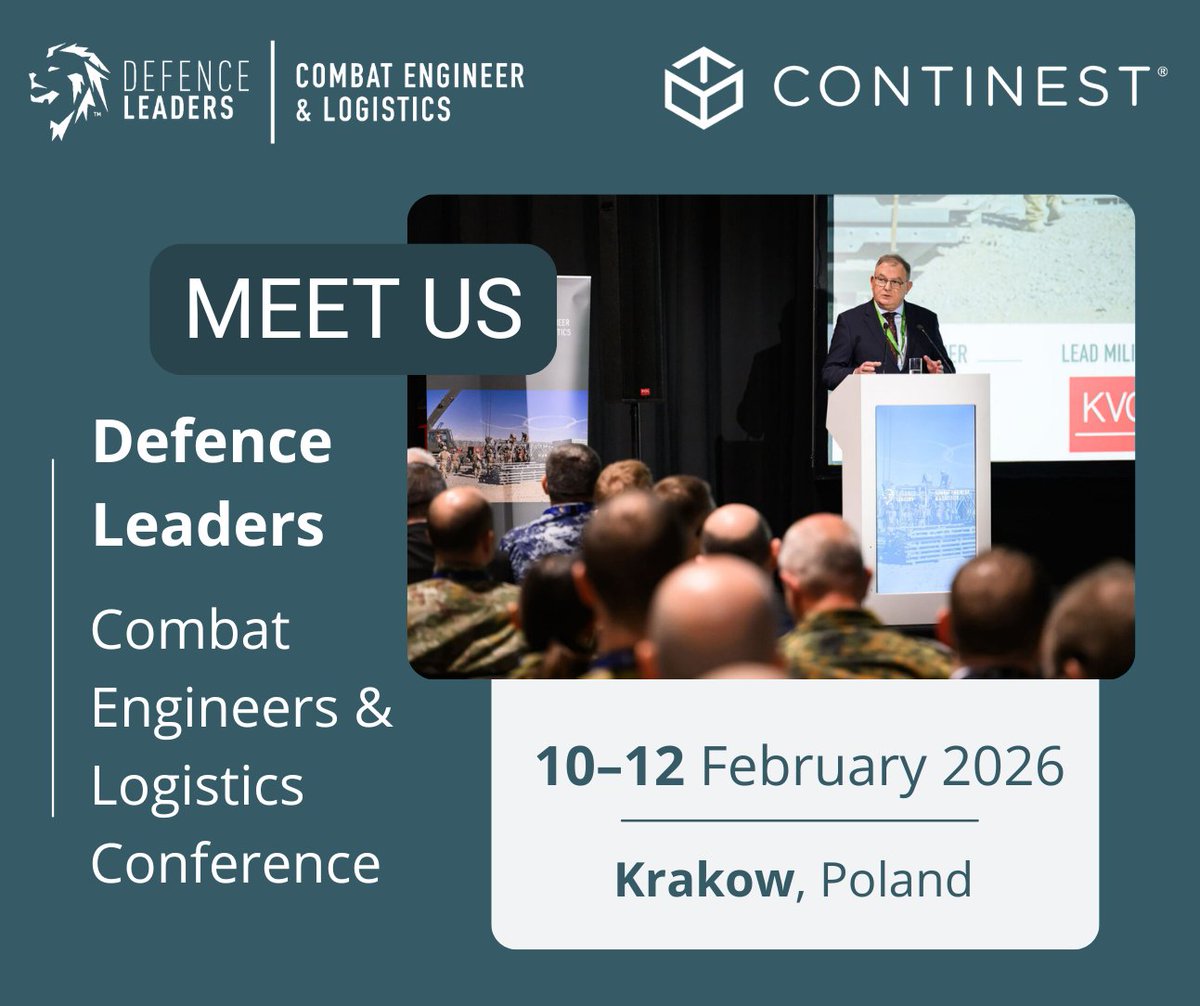 Continest will once again be exhibiting at CEL26, Europe’s leading forum for military engineering and logistics, taking place 10–12 February 2026 in Krakow, Poland.

We are going to showcase a new product of ours, along with our partner, Obsima AB.