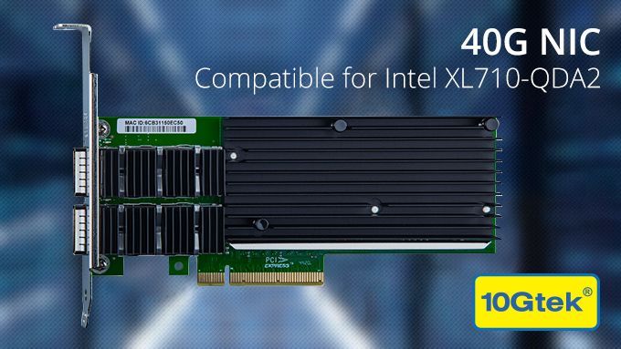 ❏ 40G NIC/CNA
❏ Intel XL710-QDA2 equivalent
❏ Controller: XL710-BM2
❏ 2x QSFP+ Port
❏ PCIe v3.0, 8.0GT/s, x8 Lane
❏ Click to buy: sfpcables.com/qsfp-40-gigabi…