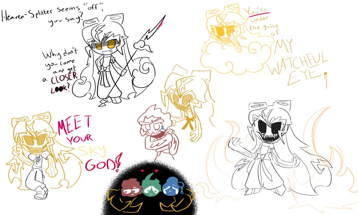 last storm!x content for a bit, i swear ill draw storm and other cookie fanart eventually 

but yes, ive made some doodles of it; as well as some victim/vessel stuff 👀

#execommunity #BrianGriffinPlush #stormbringercookie