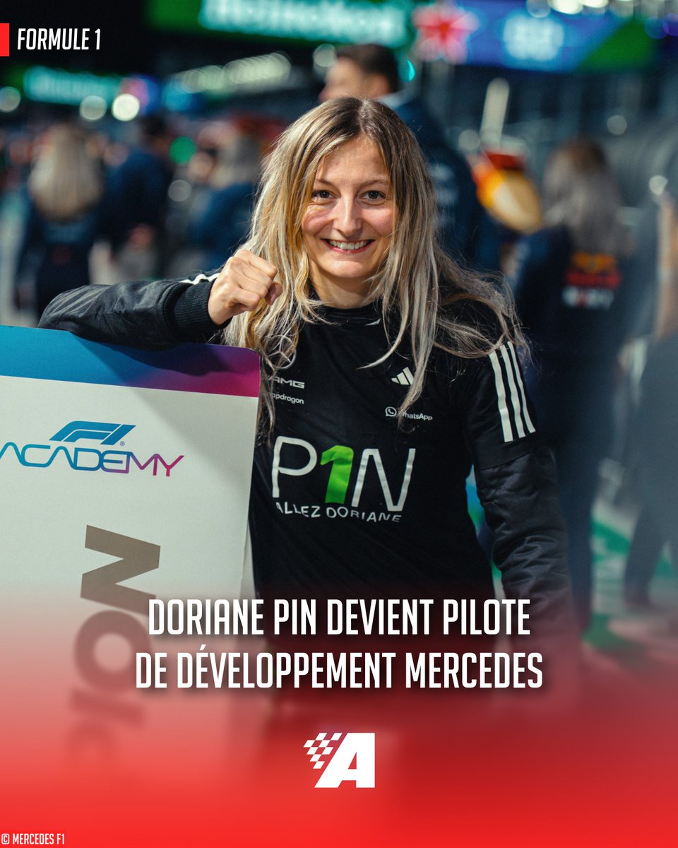 autohebdo's tweet image. Doriane Pin fera partie des pilotes de développement Mercedes #F1 cette saison !

🔗 autohebdo.fr/actualites/f1/…