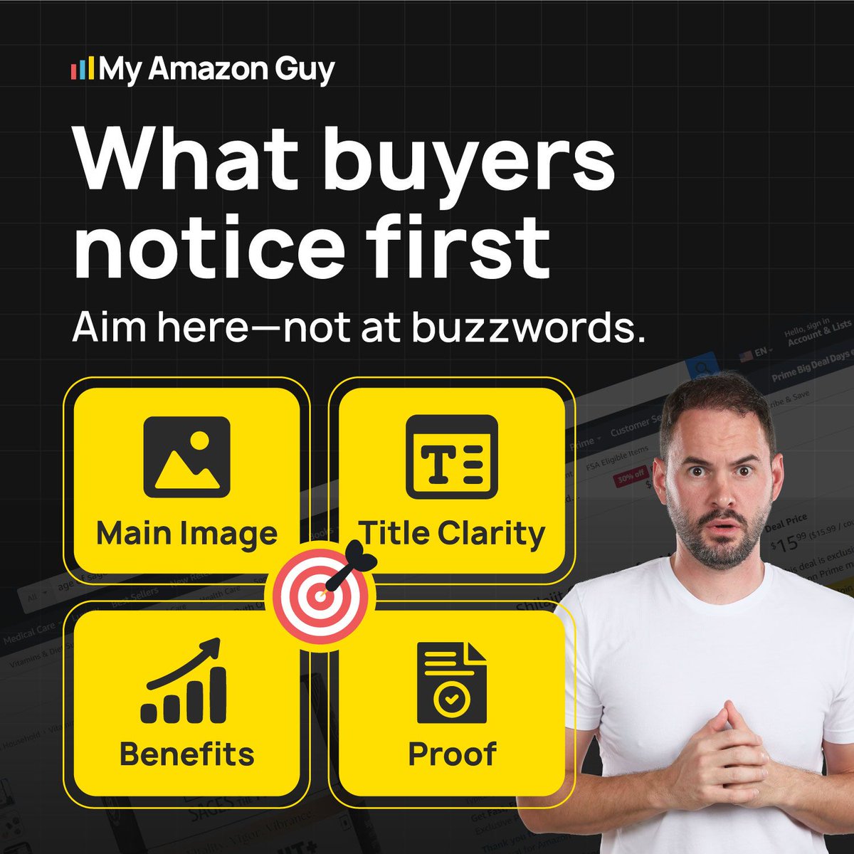 Same product. Same price.
18% vs 4% conversion.

They sell to humans.
You sell to the algorithm.

Keyword stuffing is dead.
Benefits win.

A+. Visuals. Video. Testing.

Stop chasing keywords.
Sell to buyers.