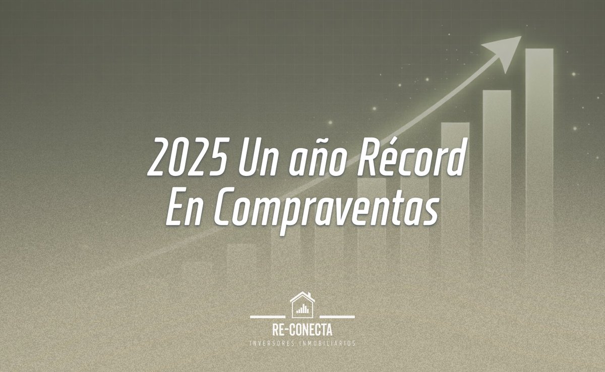 REConectaMadrid's tweet photo. 2025 ha sido un año récord para el sector inmobiliario:

 • +400.000 hipotecas concedidas
 • Récord histórico en compraventas

En Re-Conecta analizamos estos datos y cómo impactan en la estrategia de inversores y promotores para 2026.
¡Apúntate ya! 👉 https://t.co/WPtczBgb8D https://t.co/VYk1E63sUl
