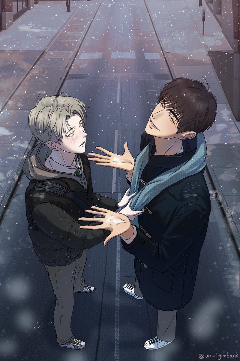 on_tigerback's tweet image. 눈 맞는 민철! 리퀘박스 요청입니다 🤍💙
#그놈공