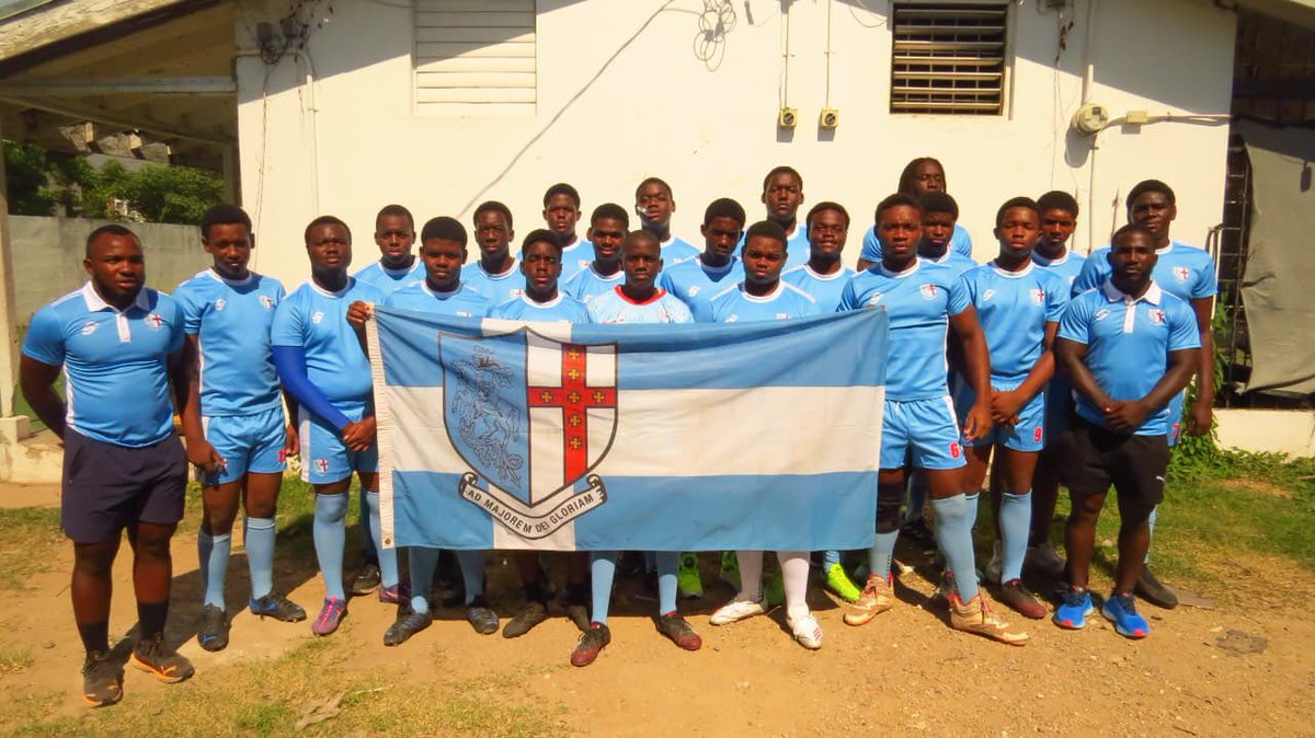 Our 4 U19 RLJ/Flash Ship Couriers Schools who contested the Semis-Finals yesterday. 

Calabar High (Green and black) Campion College (Red and Black)
Jose Marti High (Blue and Yellow) 
St. Georges College (Blue)
<a href="/Cbarrugbyleague/">Calabarrugbyleague</a>