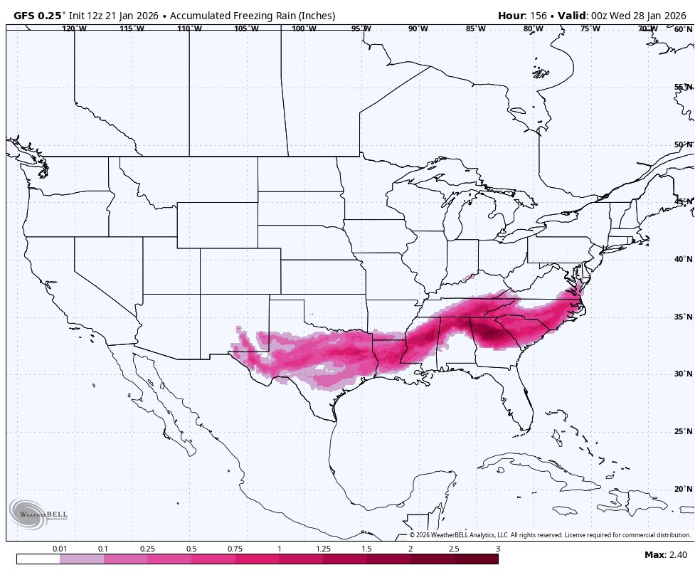 FLASHWeatherAI's tweet photo. This weekend will feature a winter storm that millions of people will be talking about for some time. 

50+ million people across the US will be impacted by heavy snow, heavy sleet, and crippling freezing rain.

Tune in to lead up and live coverage from the FLASH team the rest of the week.