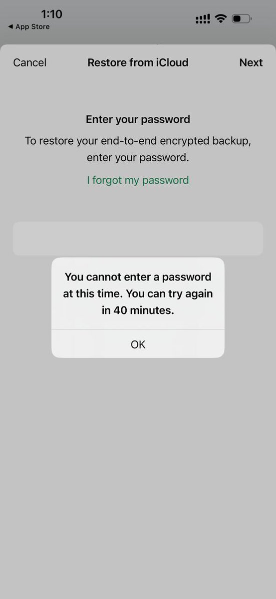 Deepakkumar0607's tweet photo. @MarkZuckss @WhatsApp @iCloud @wa_status

I have Take 12.11 Gb Data backup end to end encryption but after phone betters changed I was not able to login kindly help to recover my chat because we are not able to login with password however password doesn't know
I don’t remember https://t.co/FDt7FHnApJ