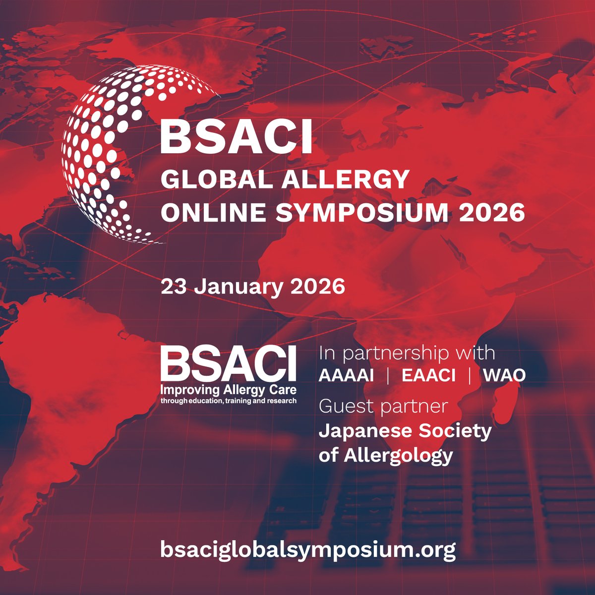 BSACI_Allergy's tweet photo. #BSACISOTA26: starting at 8am! Hear from global allergy experts from @AAAAI_org @EAACI_HQ
@worldallergy @jsa_org @BSACI_Allergy https://t.co/FTLz1ABqJv https://t.co/FRy6YouC6G