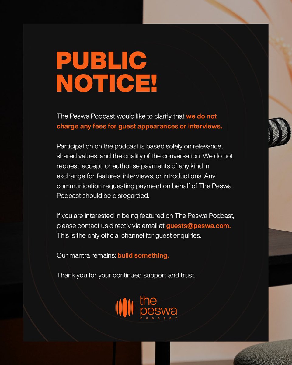 The Peswa tweet media