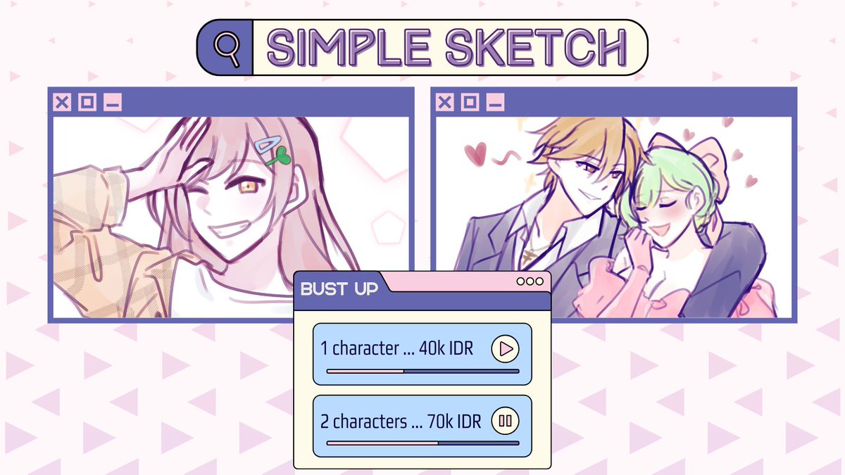 Shares are appreciated!

Halo, aku kembali meng-up katalog komimi-ku dengan style dan PL tertera pada gambar berikut!

Apabila ada yg ingin ditanyakan bisa langsung @ atau DM sajaa. Thank you! <3