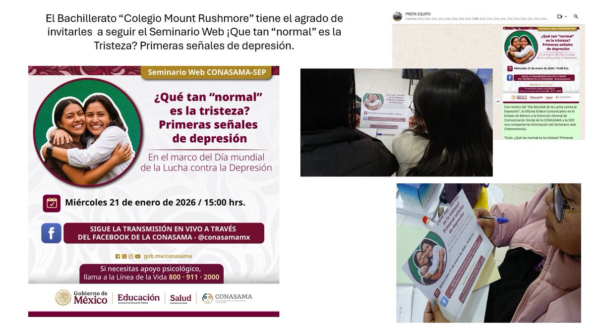prepacmr's tweet photo. #LuchaContraLaDepresión, #SaludMental, #PrevenciónDepresión, #HablarDeSaludMental, #NoEstásSolo,
#CONASAMA
@SEP_mx
@CONASAMA
@Edomex
@SEMSedomex
@DEMSedomex
@dbg_epoem
@Bg031Ze https://t.co/VWIlri1N5C