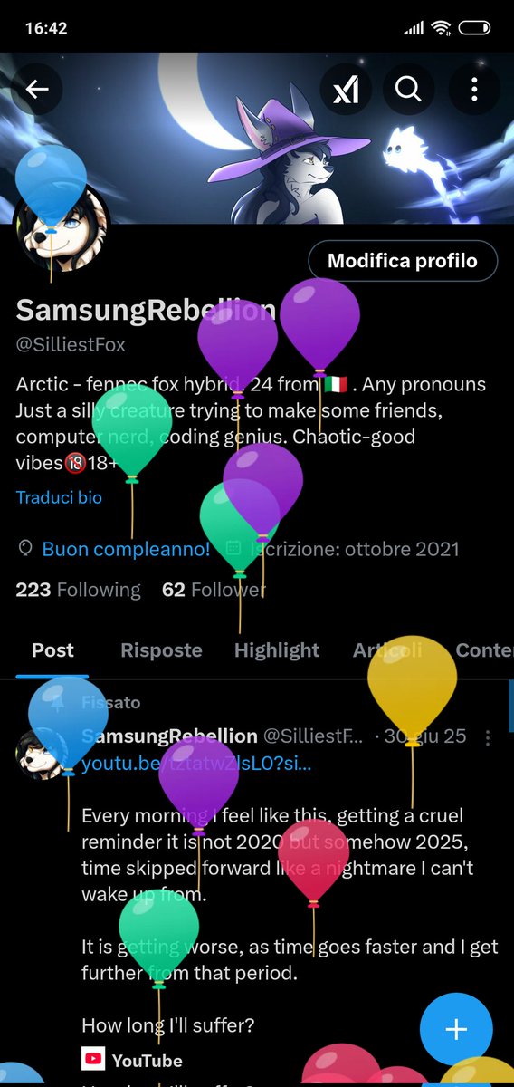 SilliestFox's tweet photo. I'm not active much anymore but🎈 https://t.co/XZ8knk9aLb