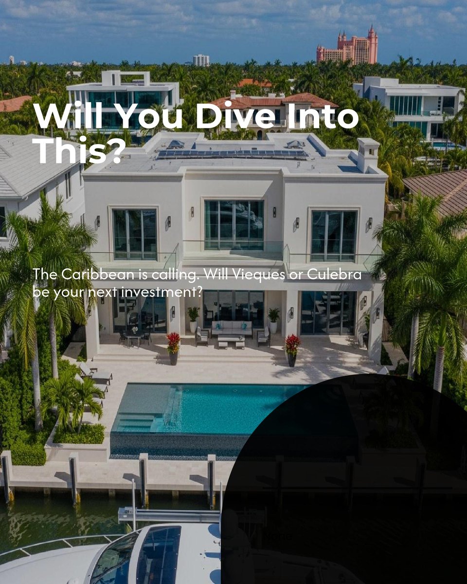 ¡Invierte en paraíso caribeño! 🌴 Vieques y Culebra abren sus puertas a compradores internacionales con pocos trámites. Solo necesitas un ITIN y una cuenta bancaria local. ¡Propiedades exclusivas y altos rendimientos te esperan! #InversiónCaribeña