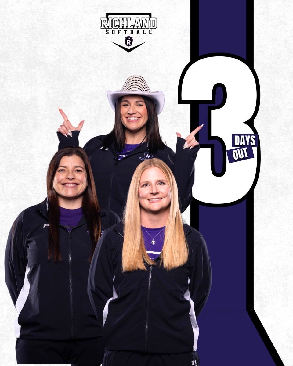 rhs_softball25's tweet photo. 3 Days Out!!! 

From your Coaching Staff 💜🥎👏🏼🤍

#Quality>Quantity #team1 #allforus https://t.co/lshCJgRHZc