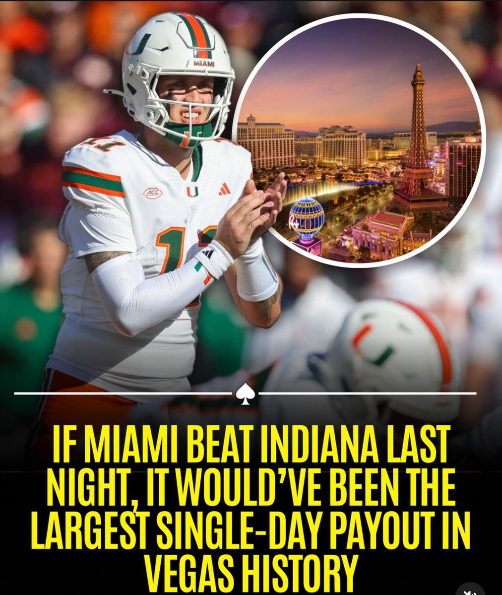 Told u that map looked a lil too crazy &amp; Carson Beck wasn’t gonna let Vegas get rekt nah never that “the fix is in” lol 😹 #Miami #Indiana