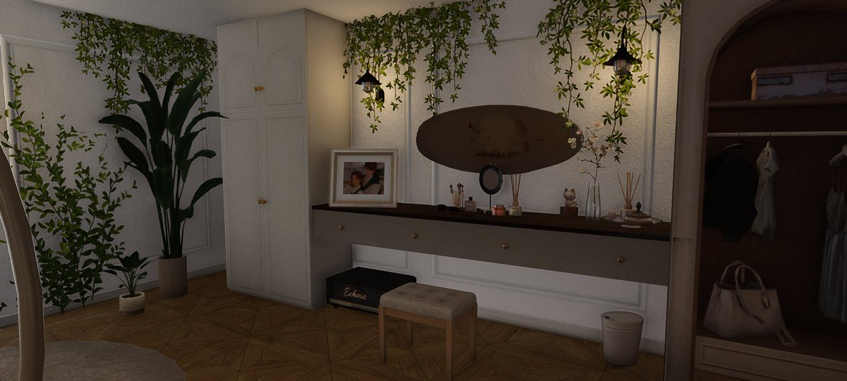 Sunnypeachhh's tweet photo. Finally completed(maybe) my cozy home in lads
🌿bedroom🌿 
#lads #LoveandDeepspace https://t.co/Kjt3CcVO9c