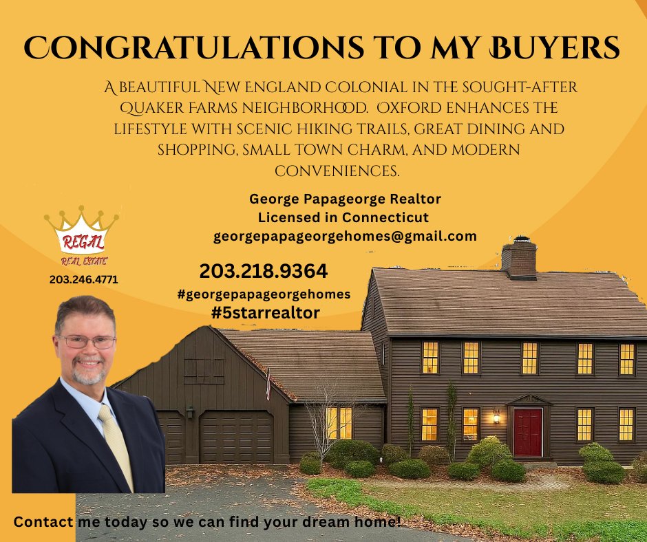 PapaG_Realtor's tweet photo. I helped my buyers purchase this home by guiding them through every step of the process. If you are looking for a 5 Star Realtor to buy or sell a home, please contact me today!  #5starrealtor #georgepapageorgehomes #oxfordrealestate #buyersrealtor #househunting https://t.co/FQYrdG7QO0