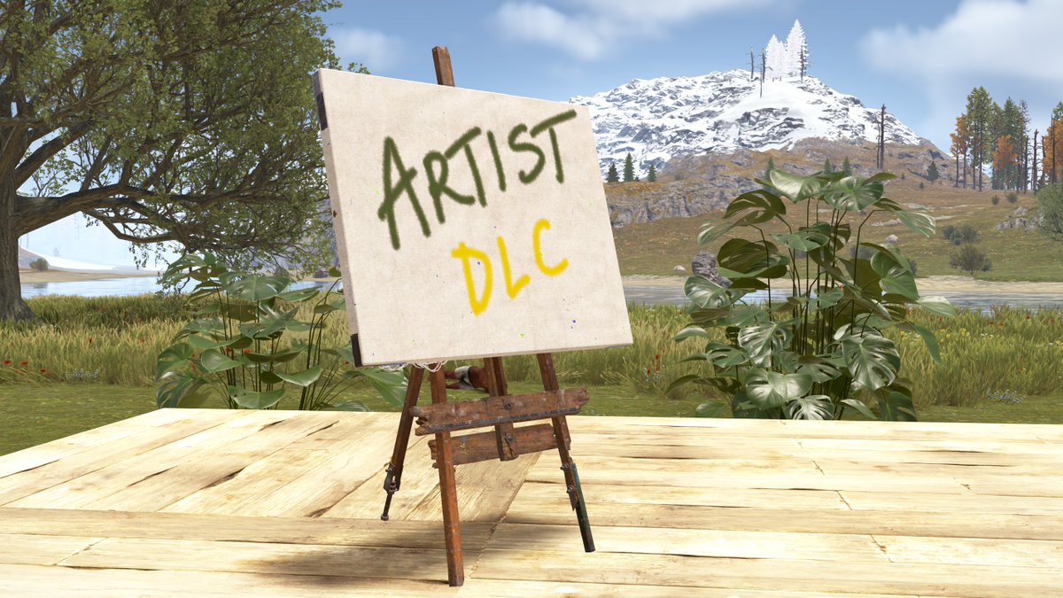 Trying out Artist DLC on staging, Tinkerlands later 
twitch.tv/monstera
kick.com/monstera