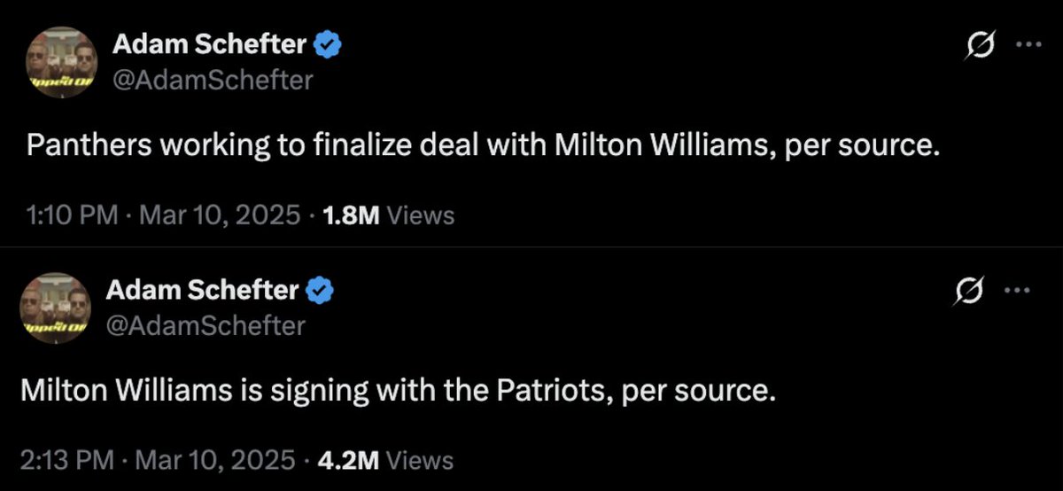 The moment, all the way back in March 2025, the #Patriots season completely shifted.

Unreal how this unraveled.