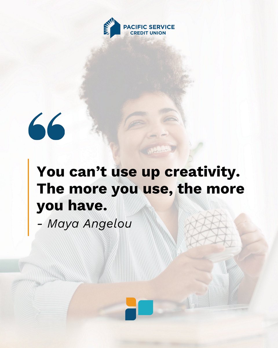"You can’t use up creativity. The more you use, the more you have." – Maya Angelou #WisdomWednesday