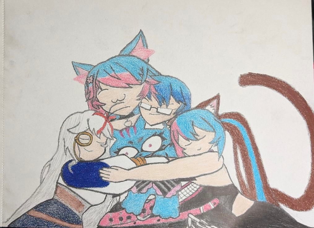 A Celebratory Piece for <a href="/AkumaMikoVT/">Akuma Miko |🩵🌸🐾| 🔜 MIKU EXPO 2026</a> and the Mikoomfies who also have January Birthdays.

I drew this under the Impression only <a href="/AliTheCatVT/">🎉💖 Birthday Neko 🍰✨ ENVT ✨</a> and @joonie_mort
