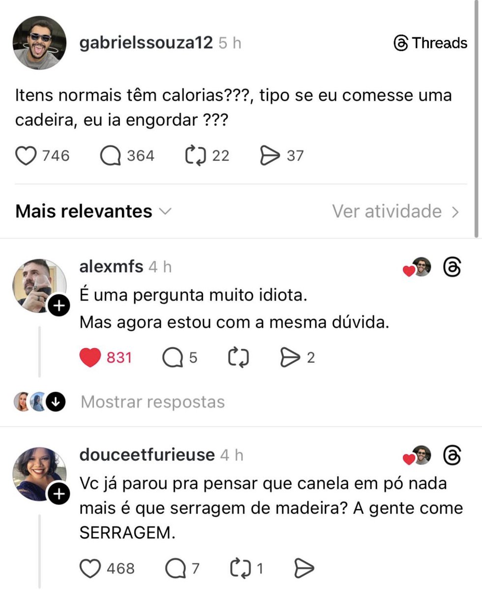 isso veio do threads