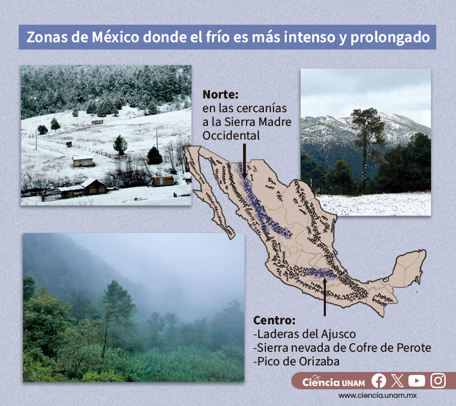 Ciencia_UNAM's tweet photo. #Salud | Los #inviernos se presentan cuando la superficie de la Tierra recibe menos energía solar, debido a la posición de nuestro planeta en su órbita alrededor del Sol. Y también existen zonas donde el frío es más intenso.
Cómo protegerte: https://t.co/TcptOhvOWV https://t.co/bJa37dX5dJ