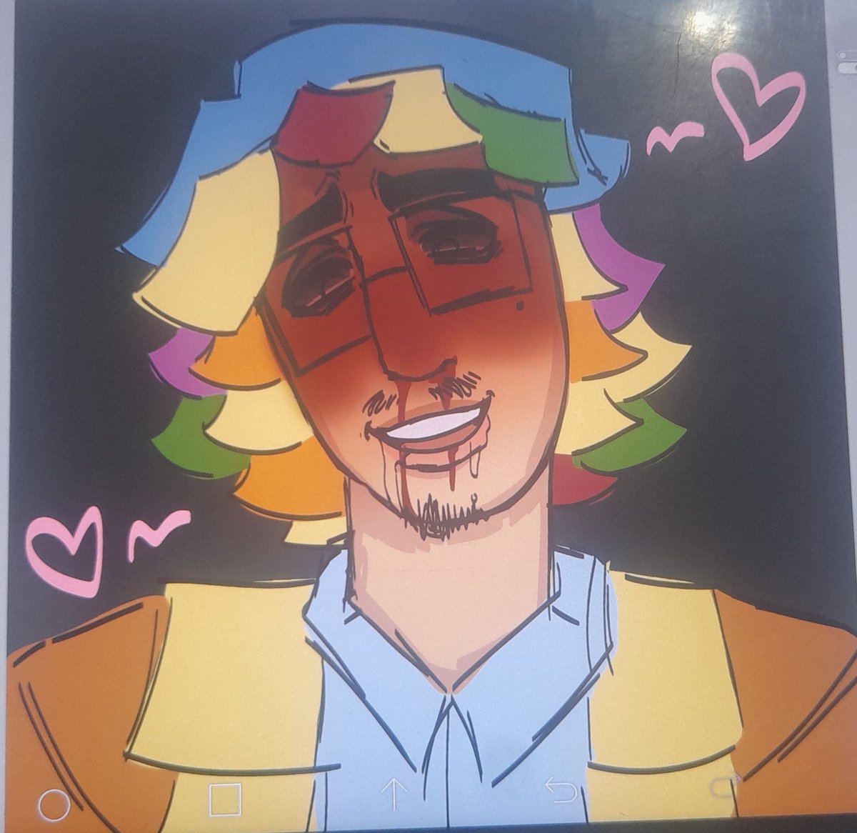 This is his colours btw
Very badly done because I just did this now