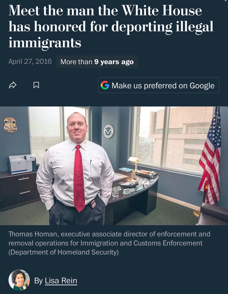 27 août 2016. Le Washington Post fait un texte sur l’homme à la tête de ICE, qui a reçu une médaille de Barrack Obama pour avoir déporté 920 000 criminels illégaux. 

C’est le même gars aujourd’hui.
Le MÊME, la même job, la même drive, la même efficacité.

La différence? Il