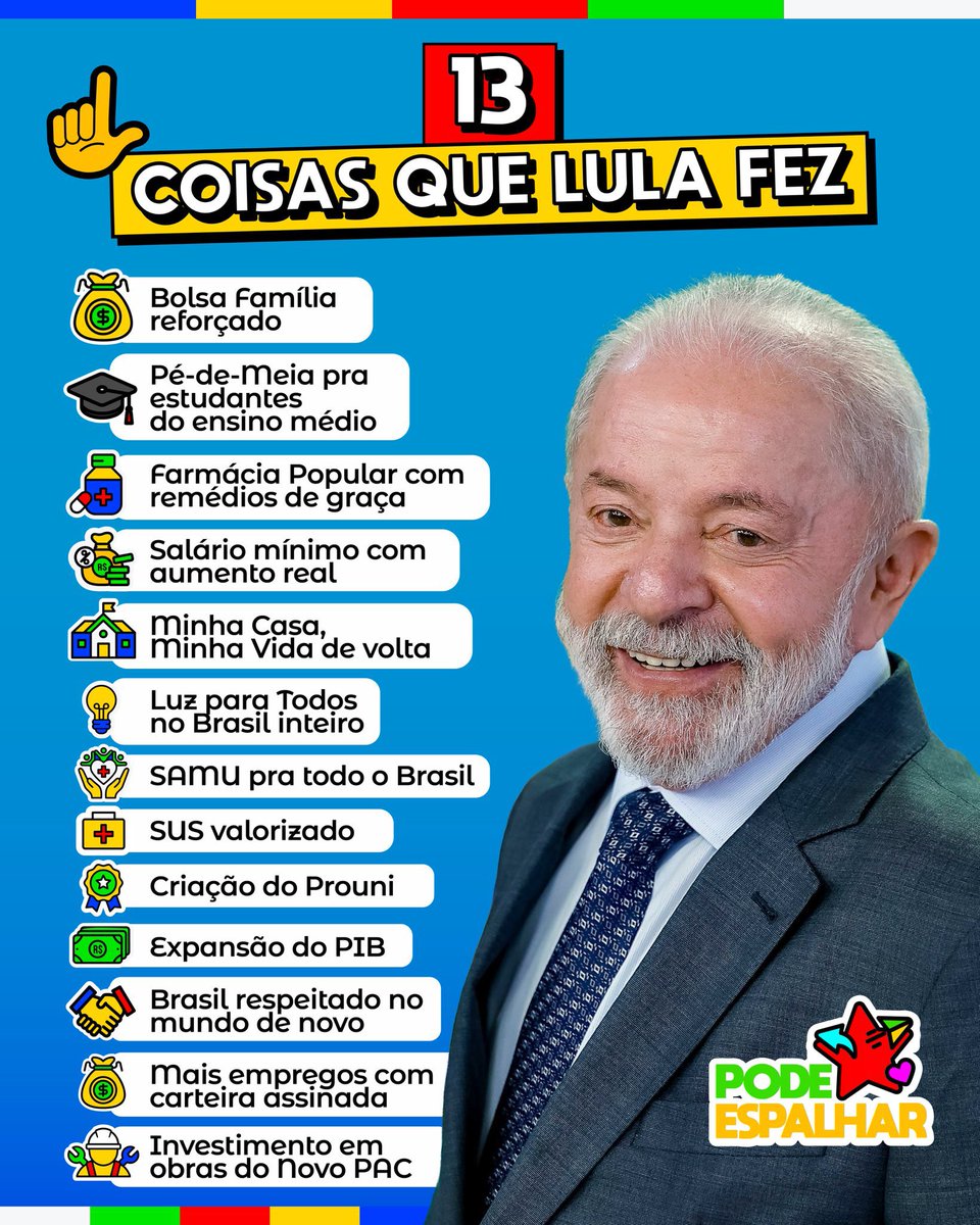 RogerioCorreia_'s tweet image. Falta muito para votar 13 nas eleições? 

BRASIL EM MOVIMENTO
AVANÇAMOS COM LULA
GOVERNO AMIGO DO POVO