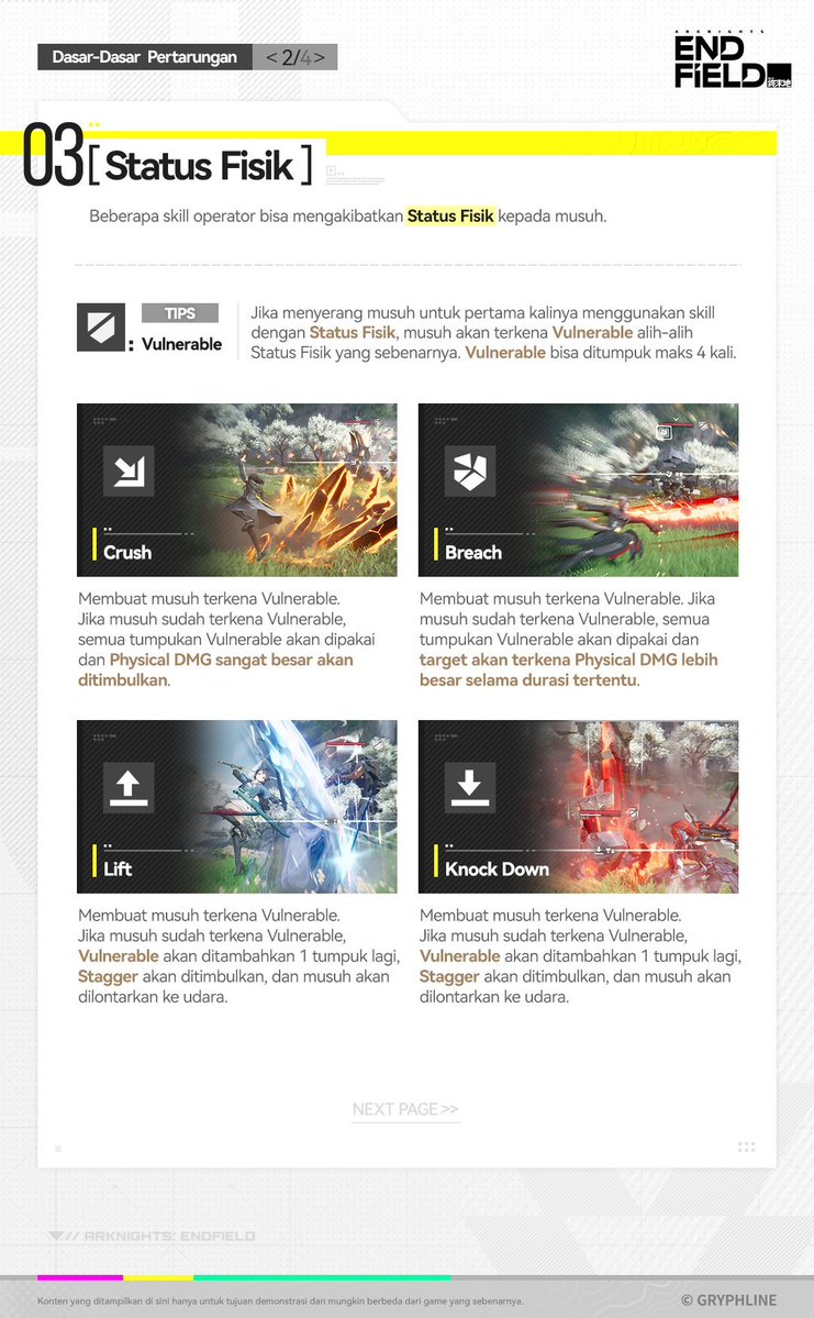 endfieldfess's tweet image. Kenalan dulu yuk sama Class / Role Operator, Tipe Damage, Physical Status, Arts Infliction, Arts Burst, dan Arts Reaction yang ada di Arknights: Endfield biar gak bingung nantinya pas kita main!

Silakan baca infografis di bawah ini ya~