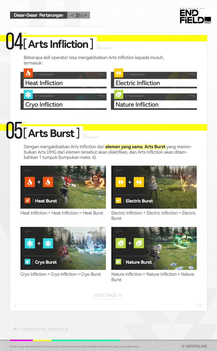 endfieldfess's tweet image. Kenalan dulu yuk sama Class / Role Operator, Tipe Damage, Physical Status, Arts Infliction, Arts Burst, dan Arts Reaction yang ada di Arknights: Endfield biar gak bingung nantinya pas kita main!

Silakan baca infografis di bawah ini ya~