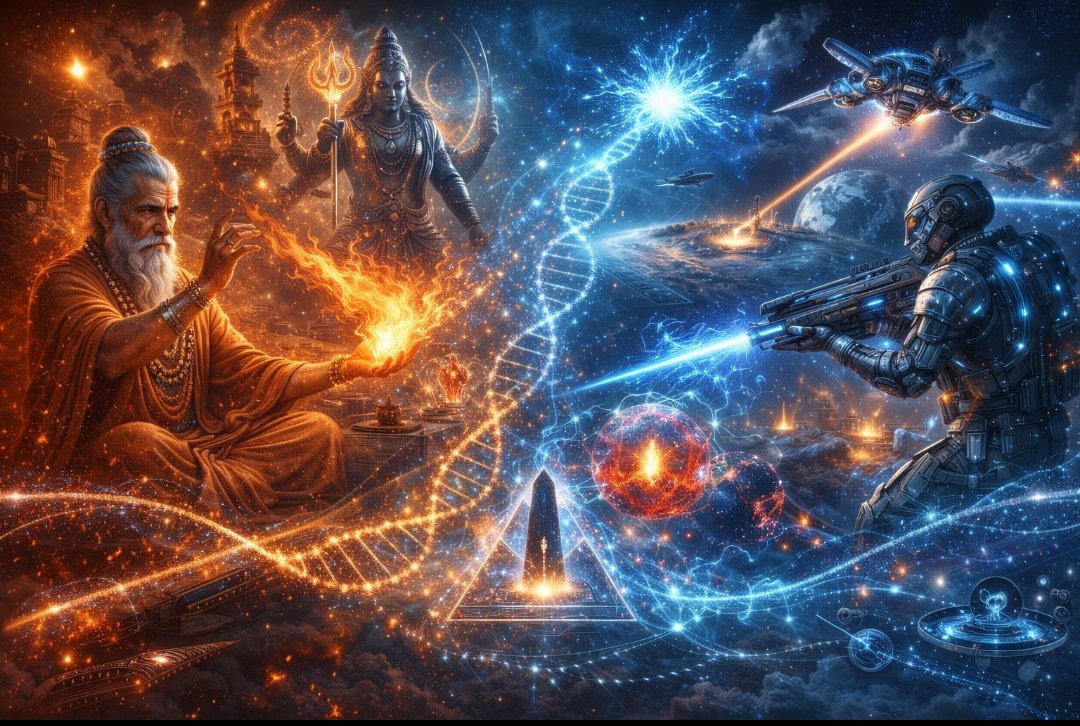 From Astras to Algorithms: When Ancient Energy Wisdom Meets Future Defence 

tinyurl.com/y37k7895

What if the future of warfare isn’t firepower… but frequency?

#FutureTech #AncientWisdom #WaveScience #DirectedEnergy #QuantumReality #VedicScience #NextGenDefense